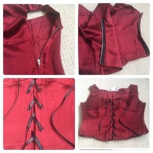 Stunning PRIMA DONNA Corset in Burgundy! Side Zipper Closure